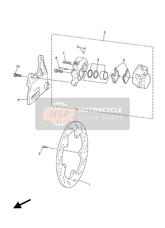 9581L0802000, Bolt, Flange, Yamaha, 3